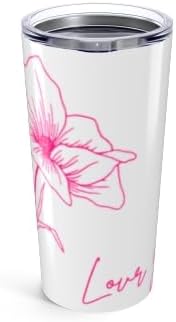Floral Love Tumbler 20oz Insulated Coffee Cup