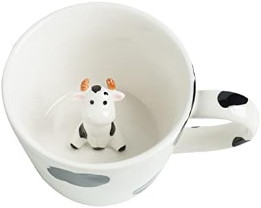 DIHOclub 3D Cow Ceramic Mug with Hidden Design