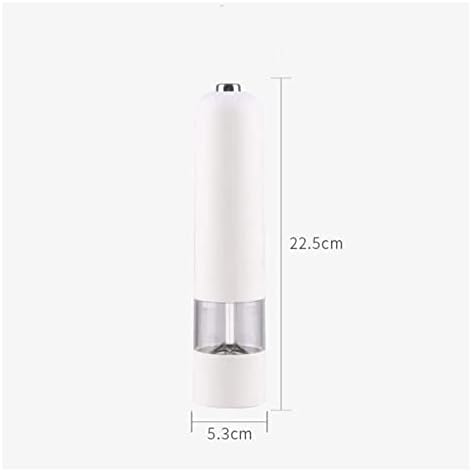Refillable Spice Mill Salt and Pepper Shaker Set with LED Light