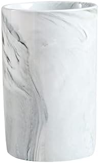 Marble Ceramic Mug Stylish Toothbrush Holder Modern Bathroom Accessory