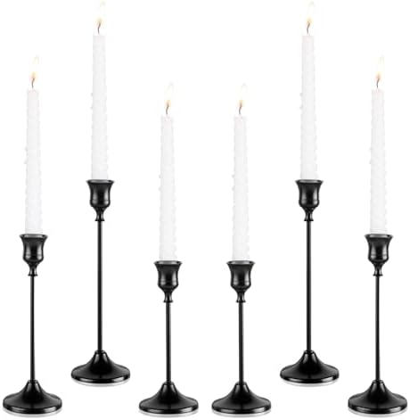 Tunyet 6PCS Metal Candlestick Holders