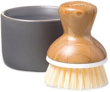 Full Circle Bubble Up Brush with Dispenser Gray