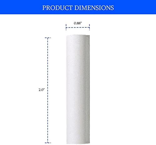 Ciata 12 Pack White Plastic Candle Covers 2 Inch