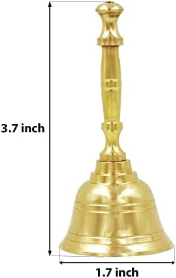 Shubhkart Handbell 37 Inch Brass Pooja Bell
