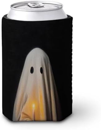 Cute Ghost Beer Can Cooler Sleeve for Halloween Party