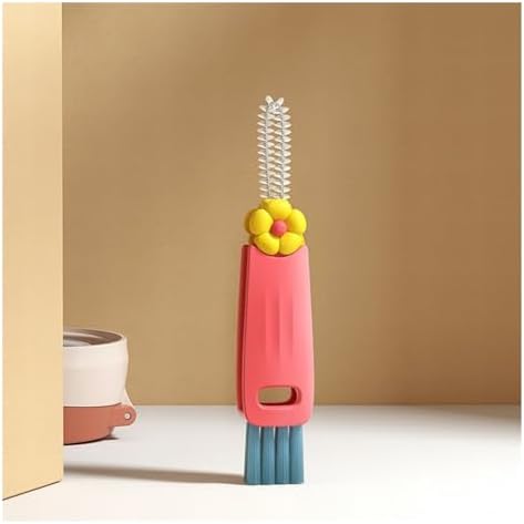 3 in 1 Cup Lid Cleaning Brush Set Red