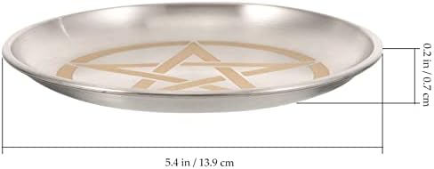 SEWACC Altar Candle Tray with Pentagram Design