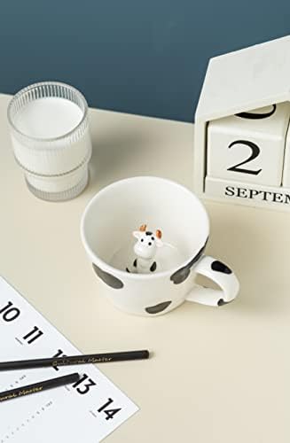DIHOclub 3D Cow Ceramic Mug with Hidden Design