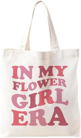Zeghk NaZaUK Flower Girl Proposal Canvas Tote Bag