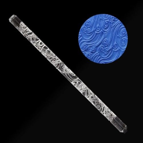 Auspicious Clouds Embossing Rolling Pin Acrylic