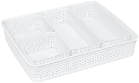 Simplify 5 Piece Organizer Set White