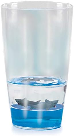 Deluxebase Floatarama Tumbler - Shark 9oz BPA-Free Drinking Glasses