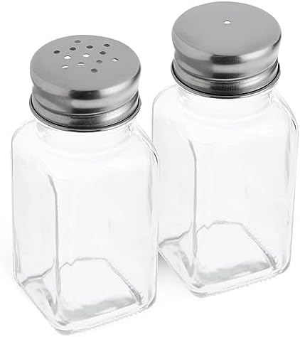 Juvale 24 Pack Glass Salt and Pepper Shakers Set