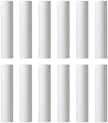 Ciata 12 Pack White Plastic Candle Covers 2 Inch