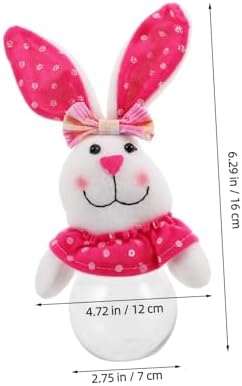SUPVOX Transparent Bunny Candy Jar for Easter Treats