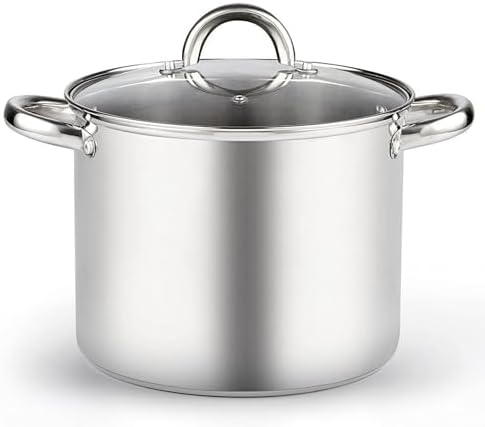 Cook N Home 8 Quart Stainless Steel Stockpot with Lid 1