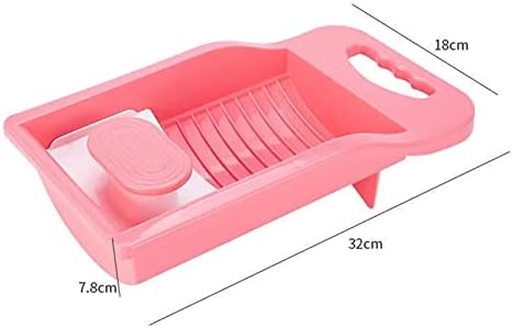 DCFV Plastic Mini Washboard with Handle 2 Sizes Pink