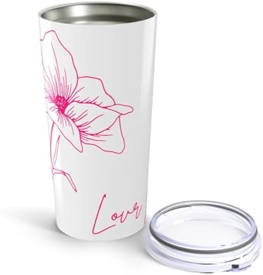 Floral Love Tumbler 20oz Insulated Coffee Cup