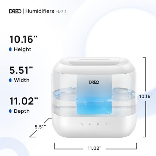 Dreo 4L Cool Mist Humidifier for Bedroom