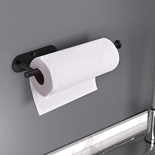 HUFEEOH Black 13 Inch Paper Towel Holder for Kitchen and Bathroom