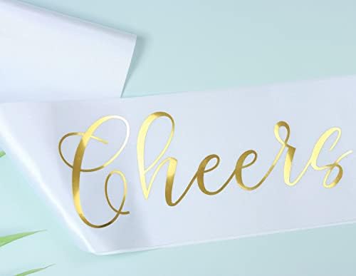 35th Birthday Sash with Gold Foil Lettering for Women Men Girls