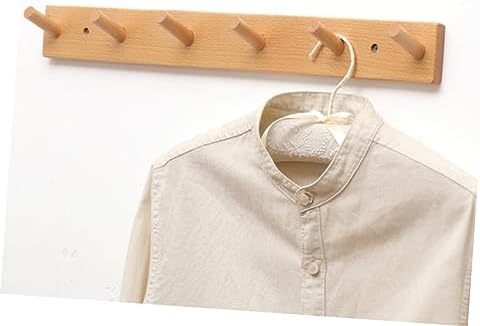 Bestyash Wooden Wall Mounted Storage Hanger for Clothes and Hats