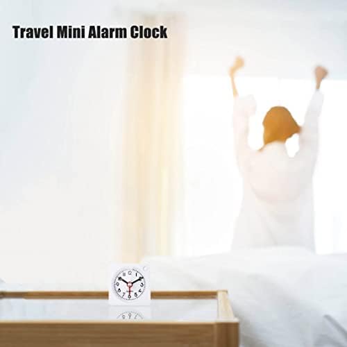 Jisile Ultra Small Analog Alarm Clock with Snooze and Light Function