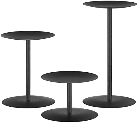 Smtyle Gothic Black Candle Holder Set of 3