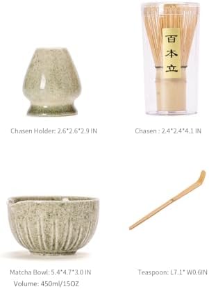 Tang Pin Matcha Set - 4pc Matcha Kit for Tea Ceremony
