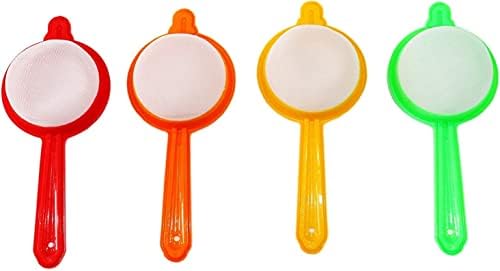Plastic Tea and Coffee Strainers Set of 4 Multicolour