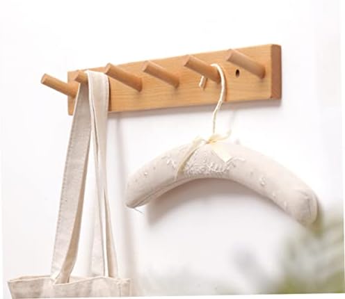 Bestyash Wooden Wall Mounted Storage Hanger for Clothes and Hats