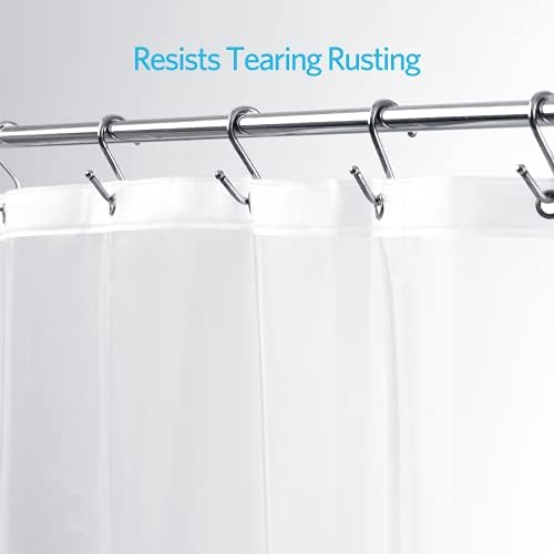 EHZNZIE Clear Shower Curtain Liner 72x72 Inches
