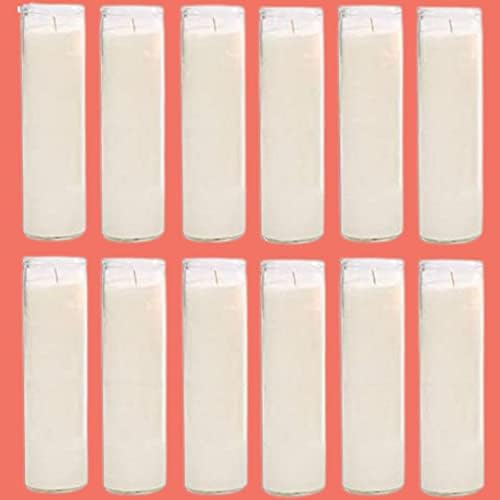 Brilux Glass Assorted Religious Candle White Case of 12