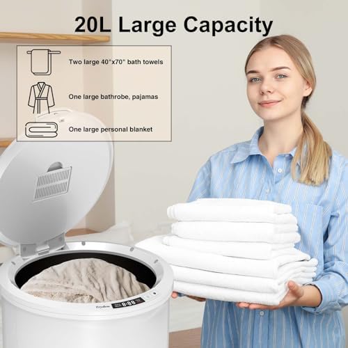 Trydow Ultra Large Capacity Towel Warmer Bucket with Timer and Digital Display