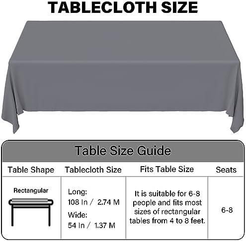 Sundee 3 Pack Premium Disposable Tablecloths 54x108 Rectangle