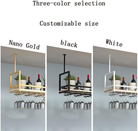 KOHARA Wall Mounted Wine Rack with Two Cup Holders