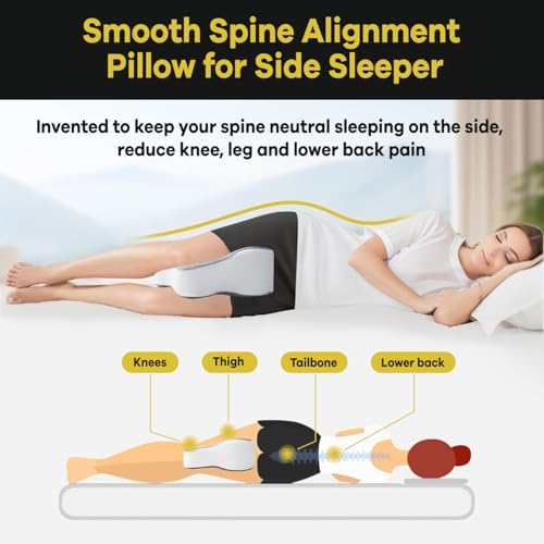 Long Knee Pillow for Side Sleepers Hip and Knee Support