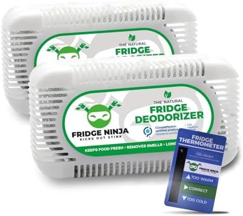 Fridge Ninja 2-Pack Unscented Activated Charcoal Deodorizer