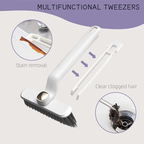 2PCS Rotating Crevice Cleaning Brush for Kitchen and Bathroom