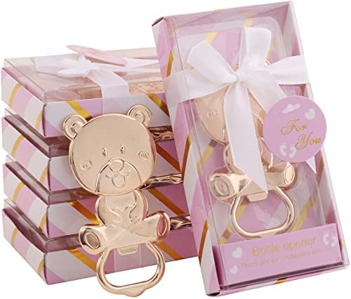 36 Pack Pink Bear Bottle Opener Baby Shower Favor