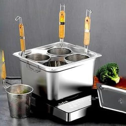 XENITE Strainer Stainless Steel Pasta Cooker with Divider and Colander