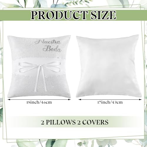 Mixweer 2pcs Wedding Kneeling Pillow Set
