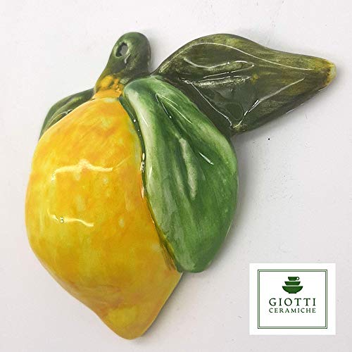 Italian Ceramic Lemons Wall Decor 3 pcs