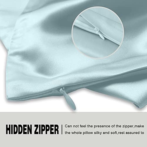 Suatien Mulberry Silk Pillowcase 20x26 Standard Size with Hidden Zipper