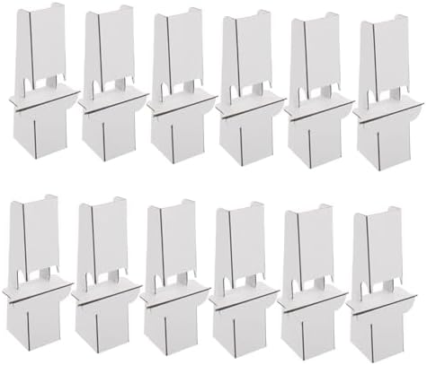Gadpiparty 12Pcs Cardboard Easel Stand for Photo Frames and Signage