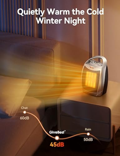 GiveBest Portable Electric Heater with Thermostat