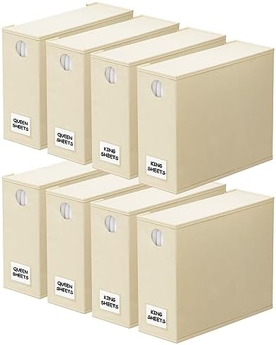 SpaceAid 8 Pack Bed Sheet Organizers with Window
