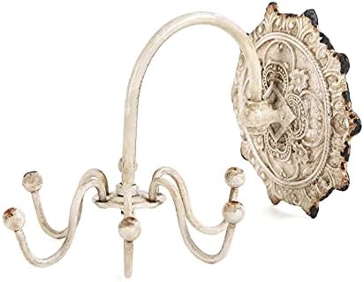 Nikki Home Rustic Wall Jewelry Organizer with 6 Hooks