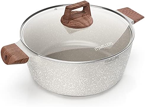 Nonstick Ceramic Casserole with Induction Base 6Qt