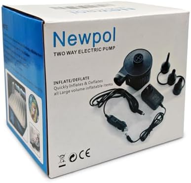 Newpol Electric Air Pump for Inflatable Beds and Pools
